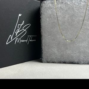 14k Solid Gold 20 inch box link ⛓️ necklace